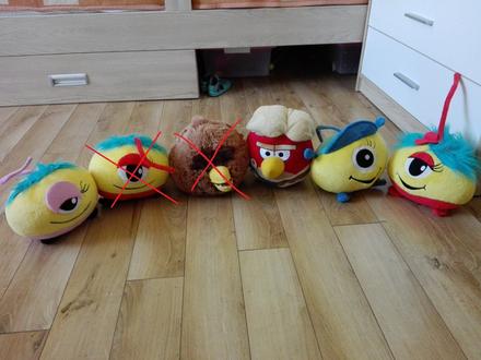Plysaky billa loptoši a angry birds, 
