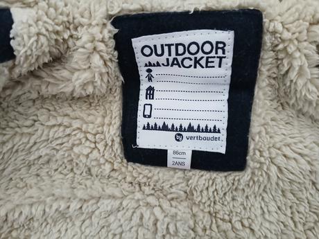 Zimny kabat 86/92, vertbaudet,86