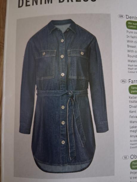 Riflové šaty, esmara,36