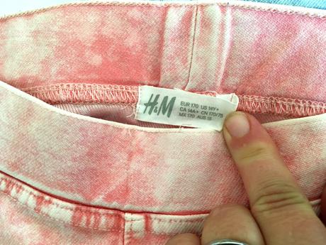 2x legíny, veľ. 170, zn. h and m, spolu 5 eur, h&m,170