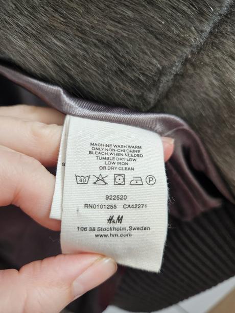 Umelý kozusok, h&m,s