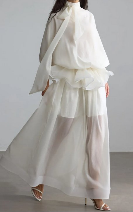 Sunfere eliza elegantné ivory maxi šaty nové, 38
