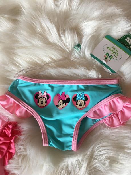 Dojčenské 1-dielne plavky minnie mouse., disney,68 / 74 / 80