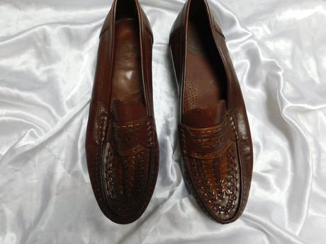 Luxusne panske kozene velmi pekne topanky/mokasine, 46