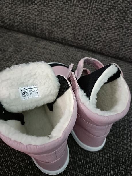 Zimné barefoot topánky, baby bare shoes,30