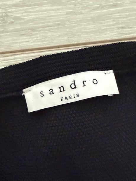 Malé čierne šaty sandro, s