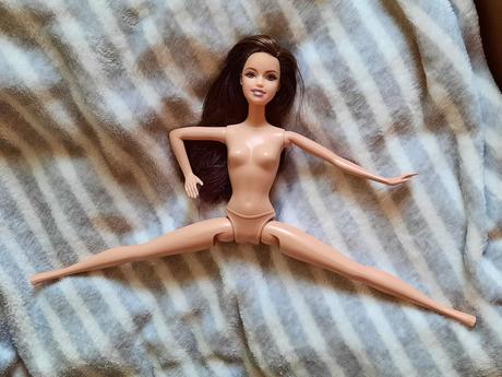 Barbie bruneta s plastovým telom, 