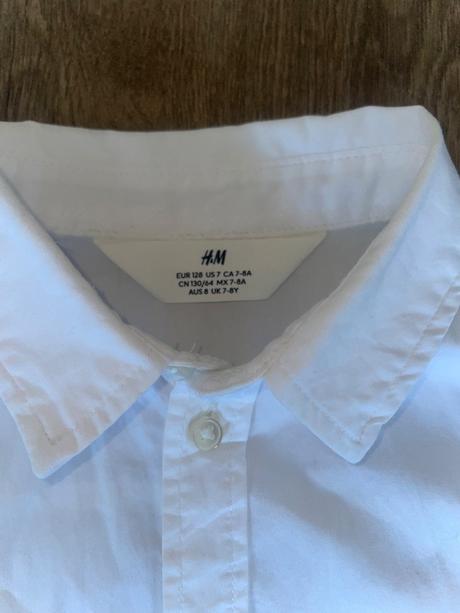 Biela košeľa 128, h&m,128