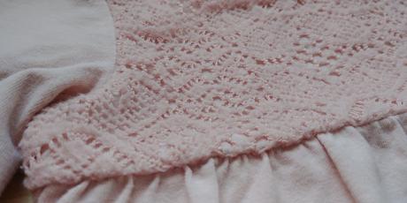 Ruzova tunika s cipkou, c&a,92