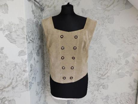 Damska kvalitna semišova vesta ku kroju, 46