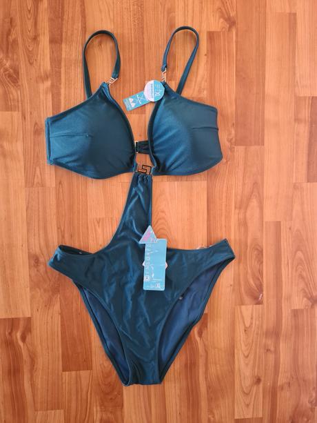 Oceľovo modré plavky, 42 / xl