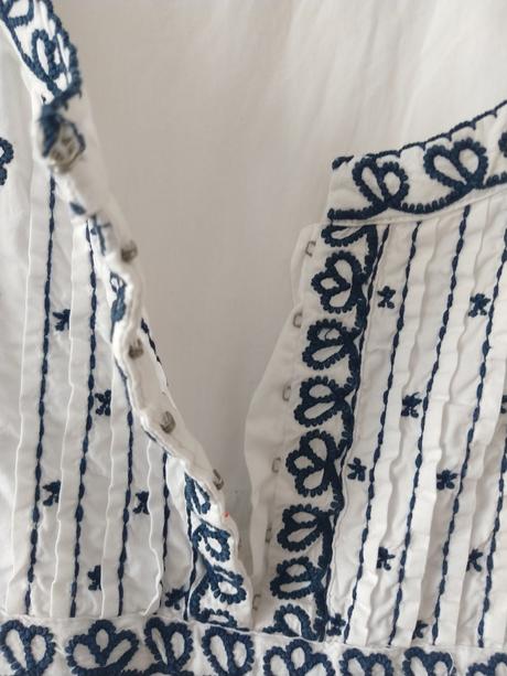 Slávnostná tehu/kojo vyšivaná bluzka, h&m,m