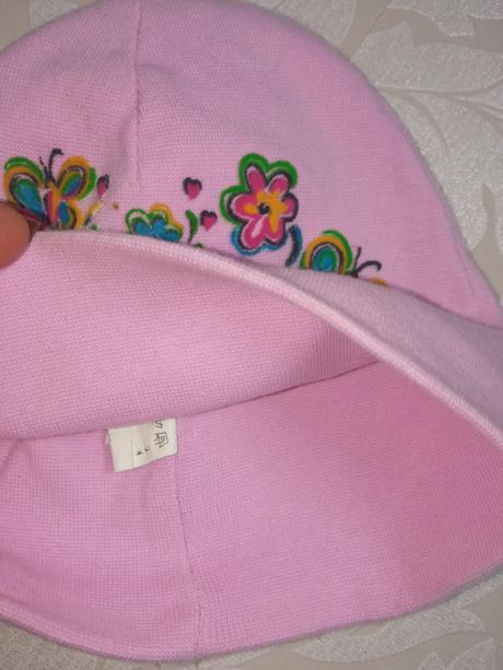 Dievčenská ružová prechodná čiapka veľk.46-48, 80