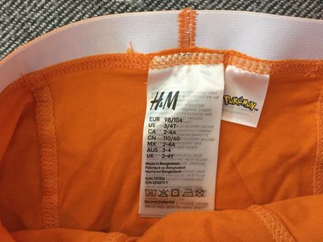 Chlapcenske boxerky pokemon 2-4 roky, h&m,98 / 104