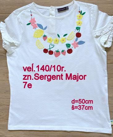 Dievčenské tričko veĺ.140/10r., zn.sergent major, sergent major,140