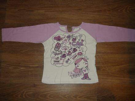 Tričko s dlhým rukávom-98/104, 98