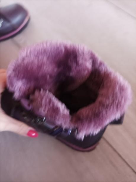 Zimné čižmičky fialové clibee v.25, 25