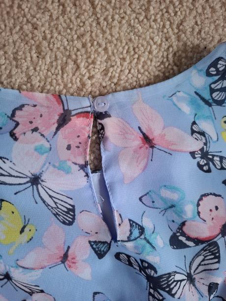 Letné šaty motýliky, h&m,140