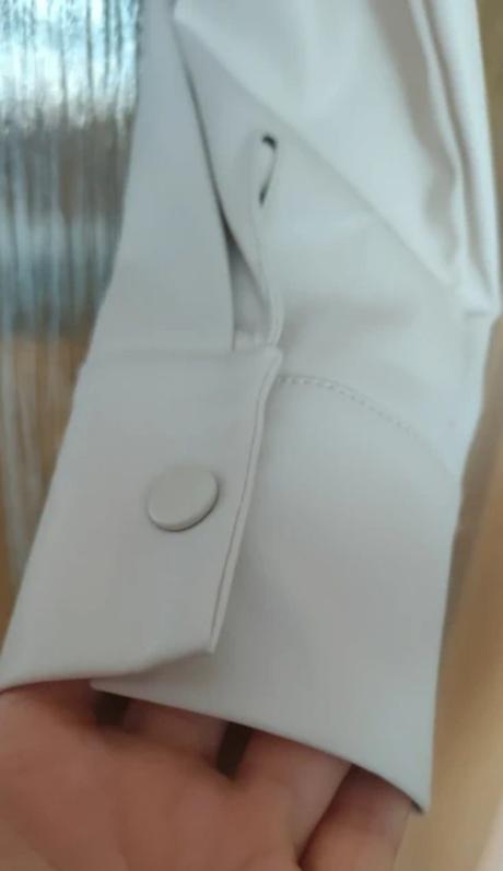 Crop top /blúzka kožený vzhľad, bershka,38 / m