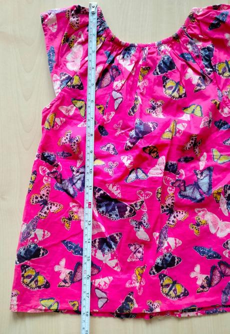 Blúzka motýle, h&m,122