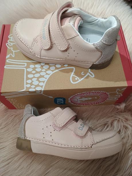 Dievčenské kožené topánky d.d.step 24220093 b, d.d.step,25