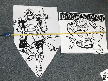 Ninja korytnačky nálepky na stenu,