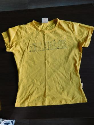 Žlté tričko krátky rukáv trespass, s
