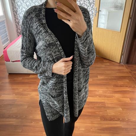 Čiernobiely kardigán, tally weijl,m