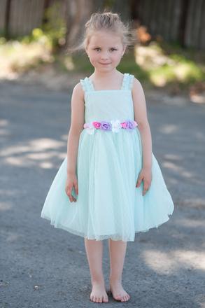 Mentolové sviatočné šaty rare editions, rare editions,116 / 122