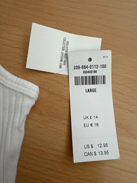 Krásny bavlneny top hollister, hollister,l