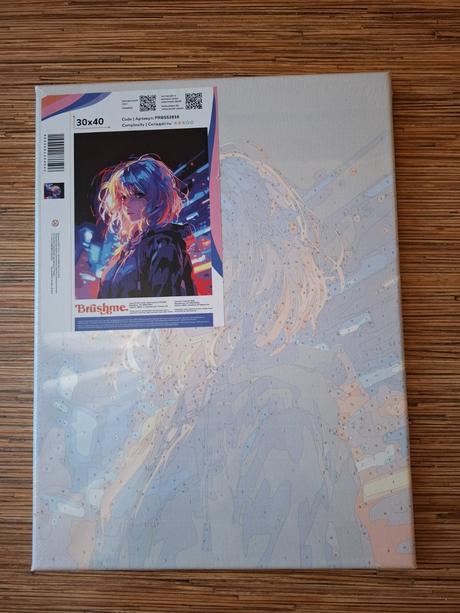 Maľovanie podľa čísel- sada plátno, farby, štetce, 