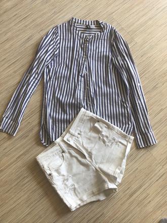 Prúzkovana blúzka/pv, h&m,xs