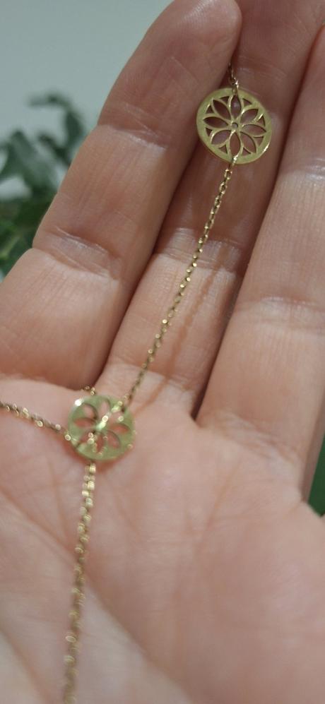 Zlata retiazka náramok na nohu au zlatnictvo, 