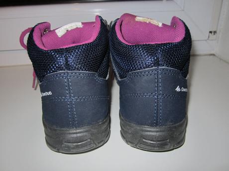 Trekové členkové topánky, quechua,35