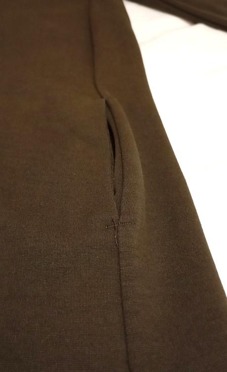 Olivové šaty s nášivkou kvetov, h&m,xs