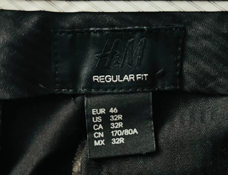H&m oblekové nohavice regular fit vel.46/s, h&m,46 / s
