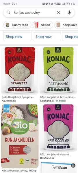 Používa niekto konjac cestoviny?