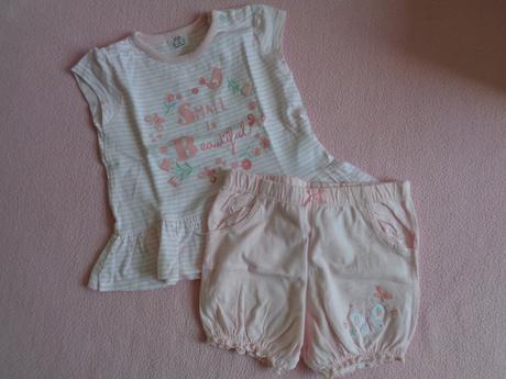 Kratke nohavice+tricko, f&f,74