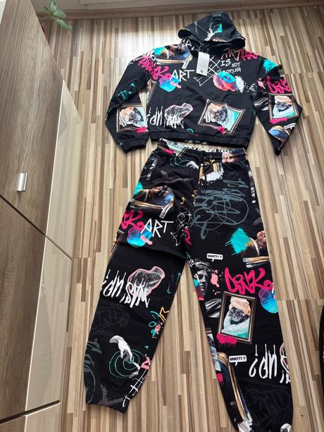 Komplet tepláky a mikina nové, reporter,164