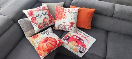 4ks jesenných vankúšov na gauč,
