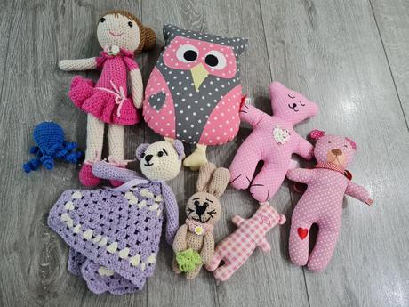 Hračky pre bábätko háčkované šité hand made, 