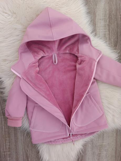 Zateplená softshellova bunda, 86 - 128