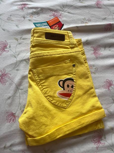 Paul frank krátke žlté nohavice, xs