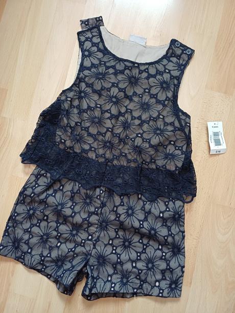 Čipkovany overal v 128, matalan,128