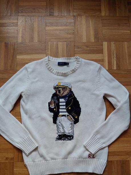 Ralph lauren bear originál damsky sveter, ralph lauren,s
