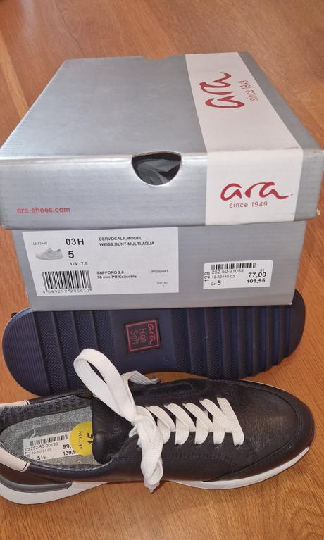 Topánky goretex v. 5 1/2, ara, ara,38