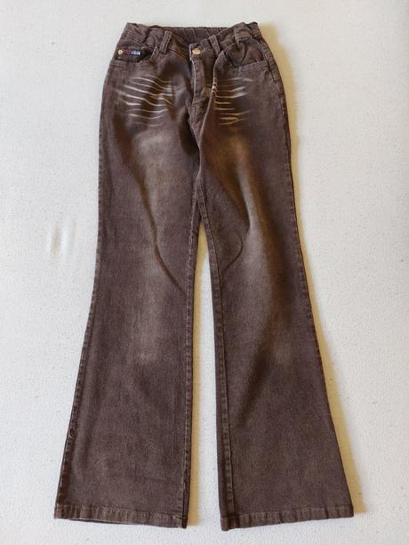 Dievčenské hnedé menžestráky, 152