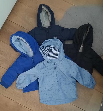 4x bunda pre dieťa od narodenia až po 1rok, 68–80