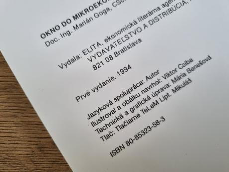 Okno do mikroekonómie, 