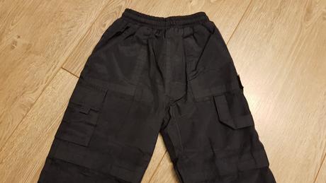 Čierne zateplené nohavice na 4 roky, 86